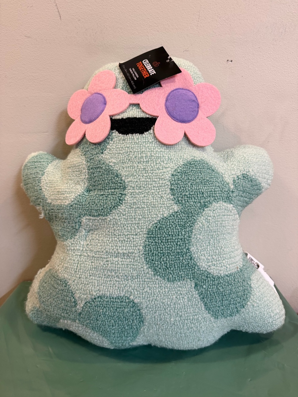 NEW Halloween Pastel Ghost Shape Throw Pillow